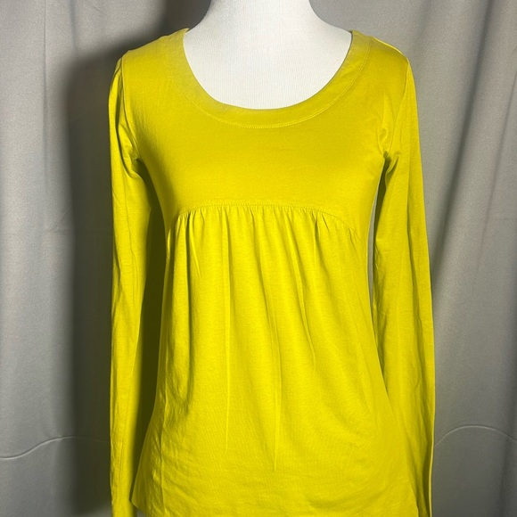 NWT Ethos Organic Cotton Babydoll Tunic Top - Sun Yellow - Picture 2 of 5